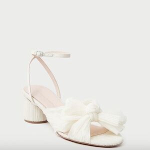 Loeffler Randall - Dahlia Pearl Pleated Bow Heel